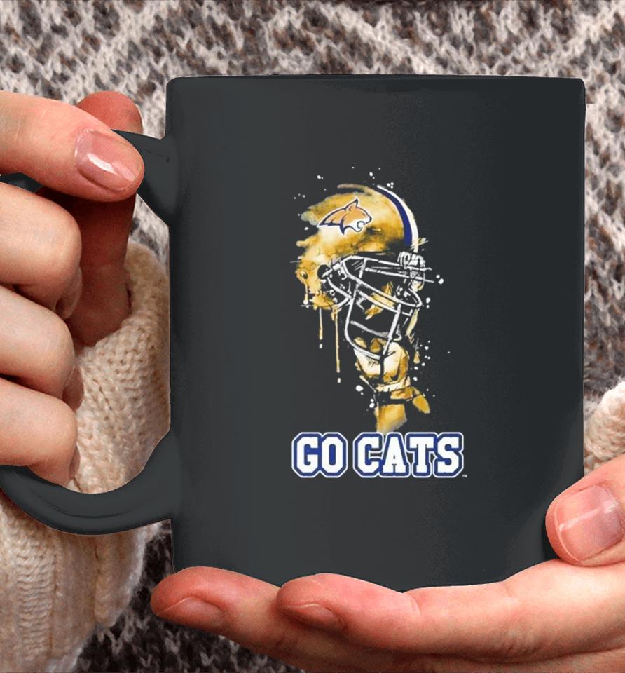 Montana State Bobcats Go Cats Rising Helmet Coffee Mug