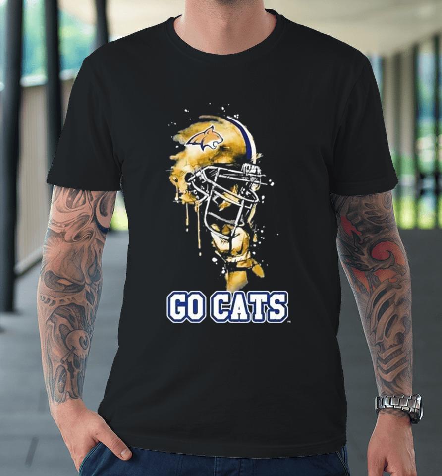 Montana State Bobcats Go Cats Rising Helmet Premium T-Shirt