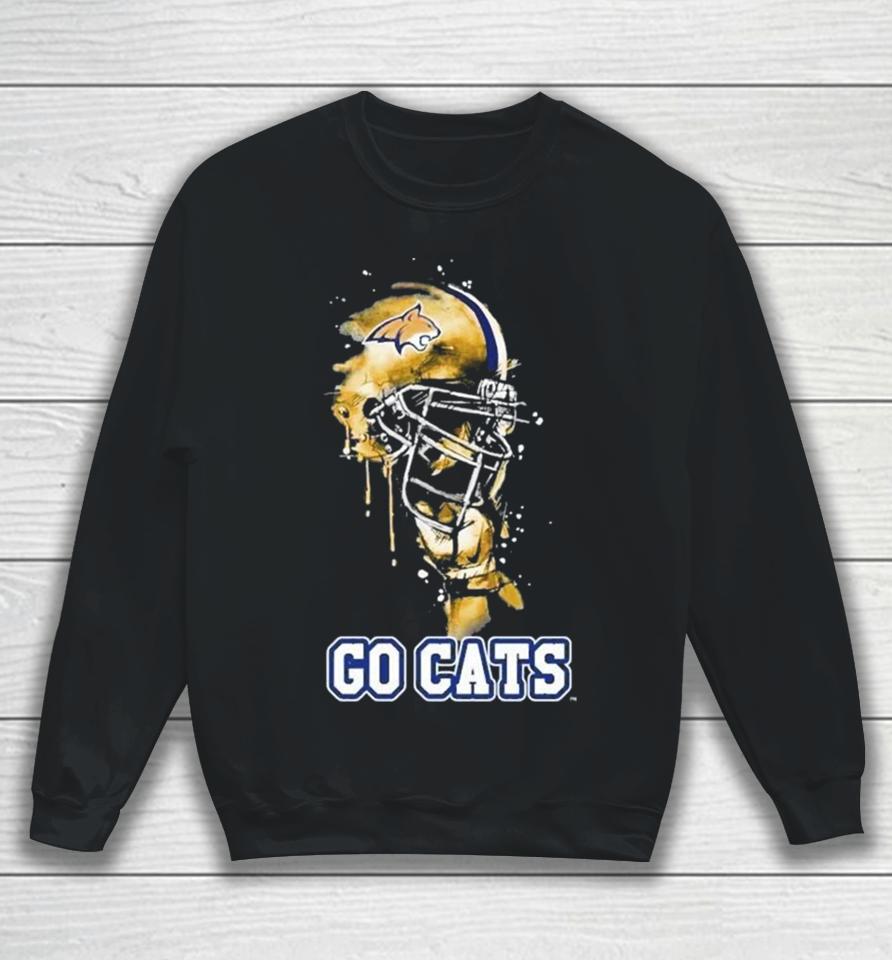 Montana State Bobcats Go Cats Rising Helmet Sweatshirt