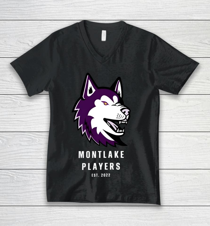 Montlake Players Est 2022 Unisex V-Neck T-Shirt