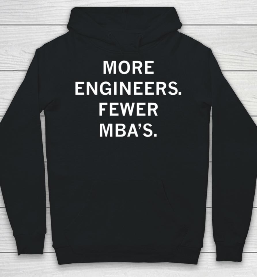 More Engineers Fewer Mba’s Hoodie