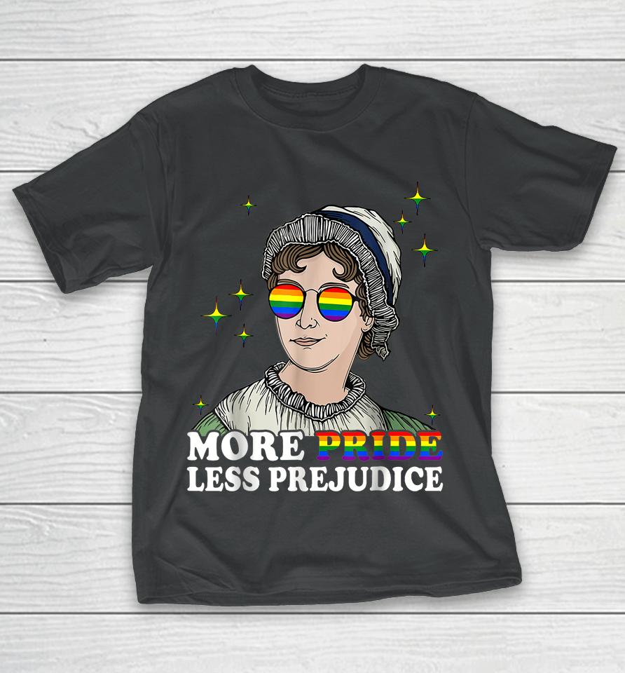 More Pride Less Prejudice Funny Lgbt Gay Pride Demon Month T-Shirt