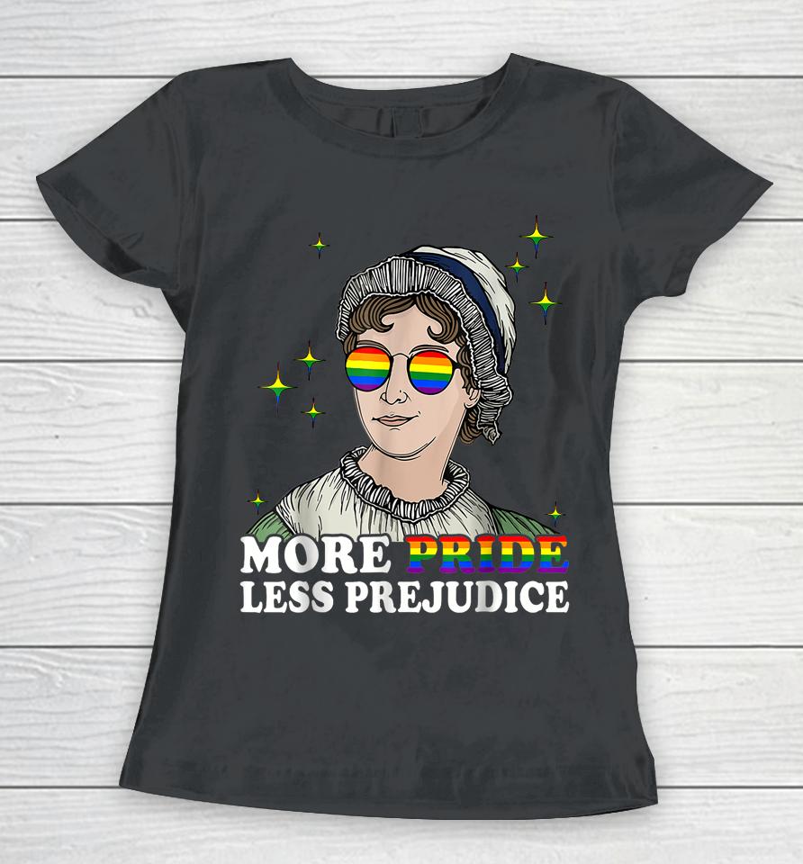 More Pride Less Prejudice Funny Lgbt Gay Pride Demon Month Women T-Shirt