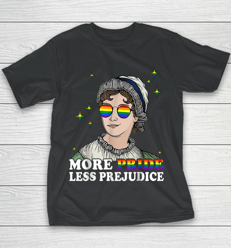 More Pride Less Prejudice Funny Lgbt Gay Pride Demon Month Youth T-Shirt