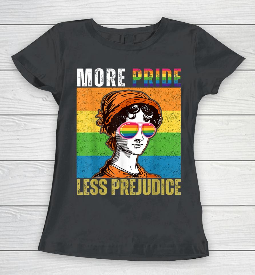 More Pride Less Prejudice Lgbt Gay Pride Month Women T-Shirt