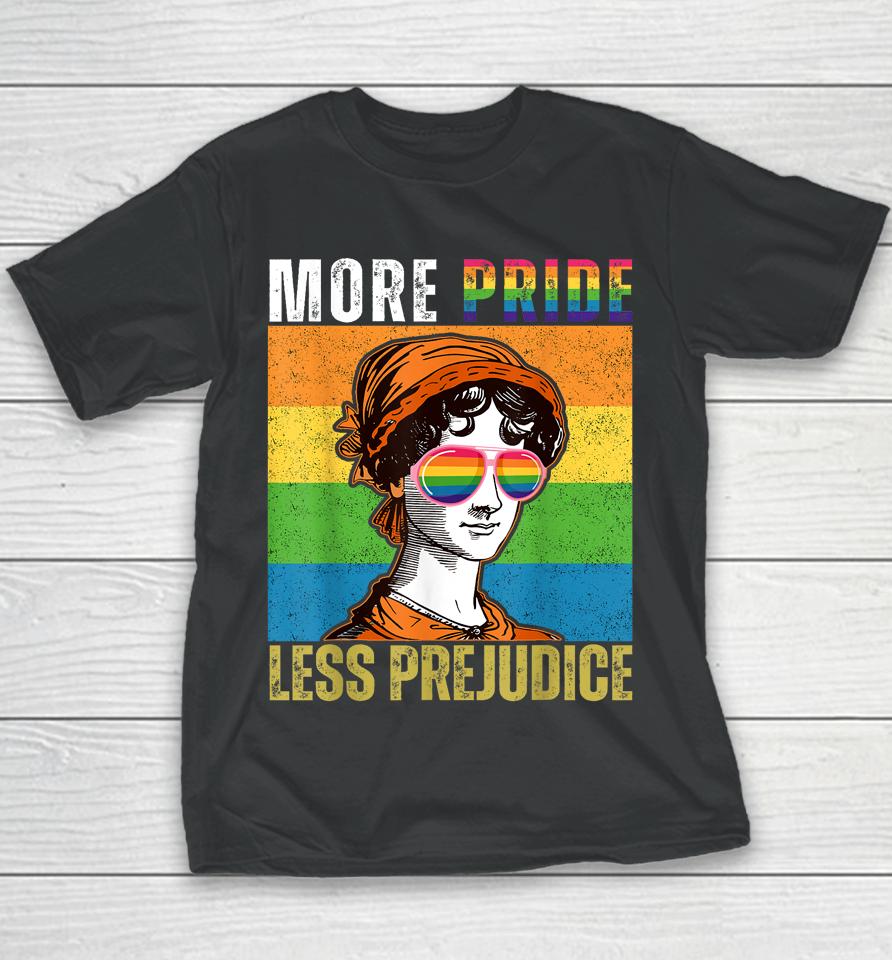 More Pride Less Prejudice Lgbt Gay Pride Month Youth T-Shirt