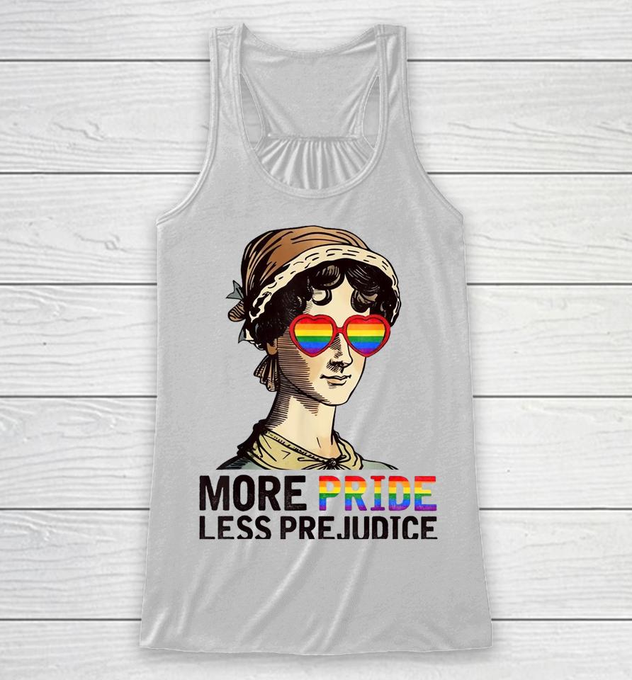 More Pride Less Prejudice Lgbt Gay Pride Month Racerback Tank
