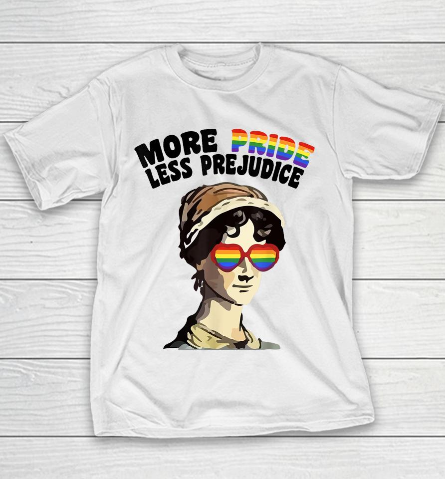 More Pride Less Prejudice Lgbt Gay Proud Ally Pride Month Youth T-Shirt