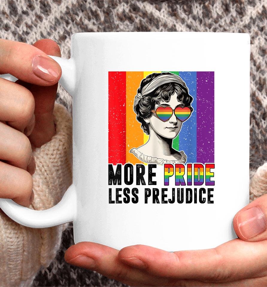 More Pride Less Prejudice Lgbt Pride Month Gay Proud Ally Coffee Mug