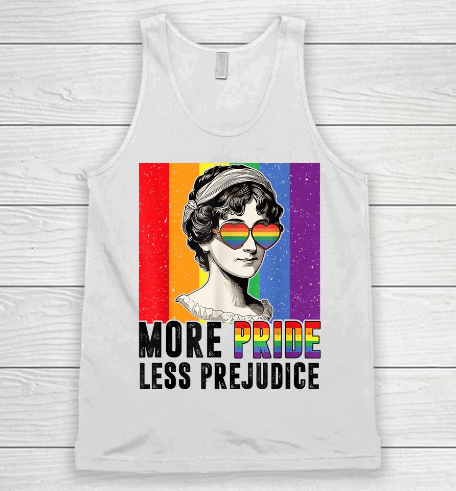 More Pride Less Prejudice Lgbt Pride Month Gay Proud Ally Unisex Tank Top