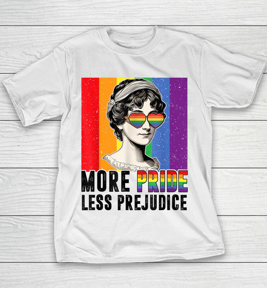More Pride Less Prejudice Lgbt Pride Month Gay Proud Ally Youth T-Shirt