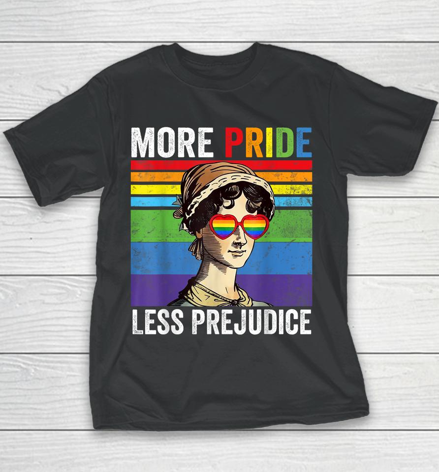 More Pride Less Prejudice Pride Month Funny Youth T-Shirt
