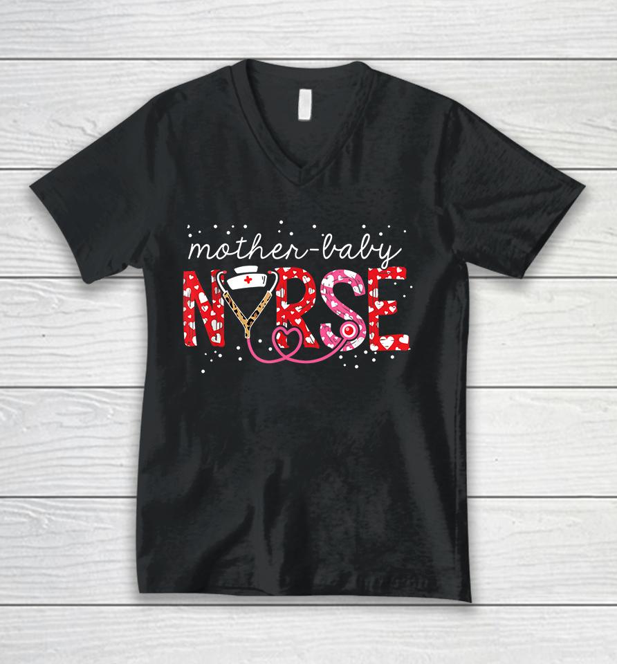 Mother Baby Nurse Unisex V-Neck T-Shirt