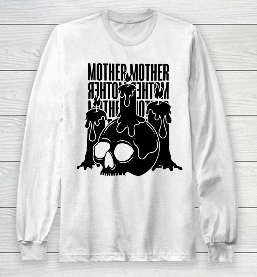 Mothermothersite Skull Candle Long Sleeve T-Shirt