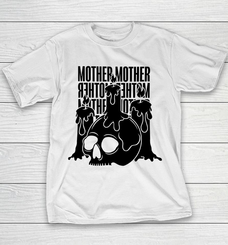 Mothermothersite Skull Candle Youth T-Shirt