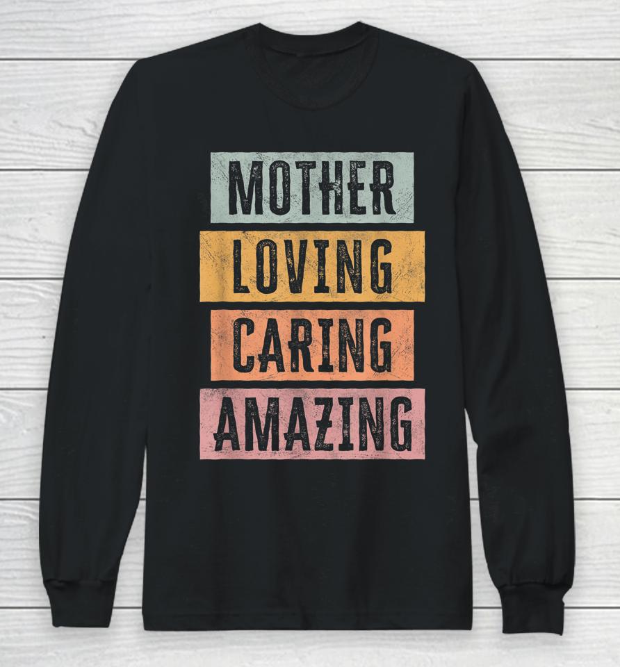 Mothers Day  For Women Vintage Best Mom Amazing Mother Long Sleeve T-Shirt