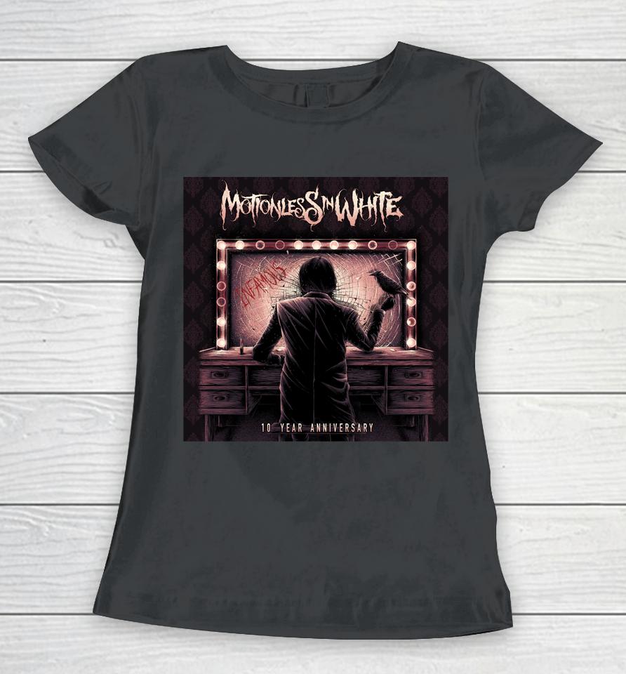 Motionless In White Infamous 10 Year Women T-Shirt
