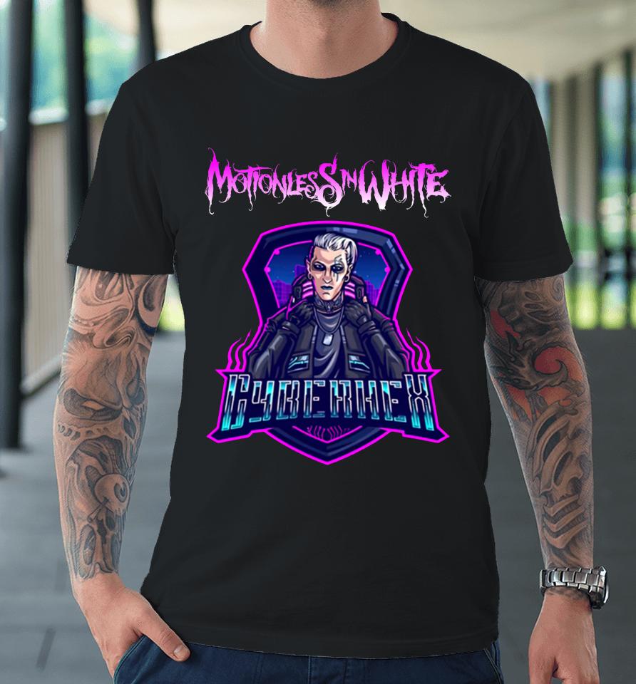 Motionless In White Merch Cyberhex Emblem Premium T-Shirt