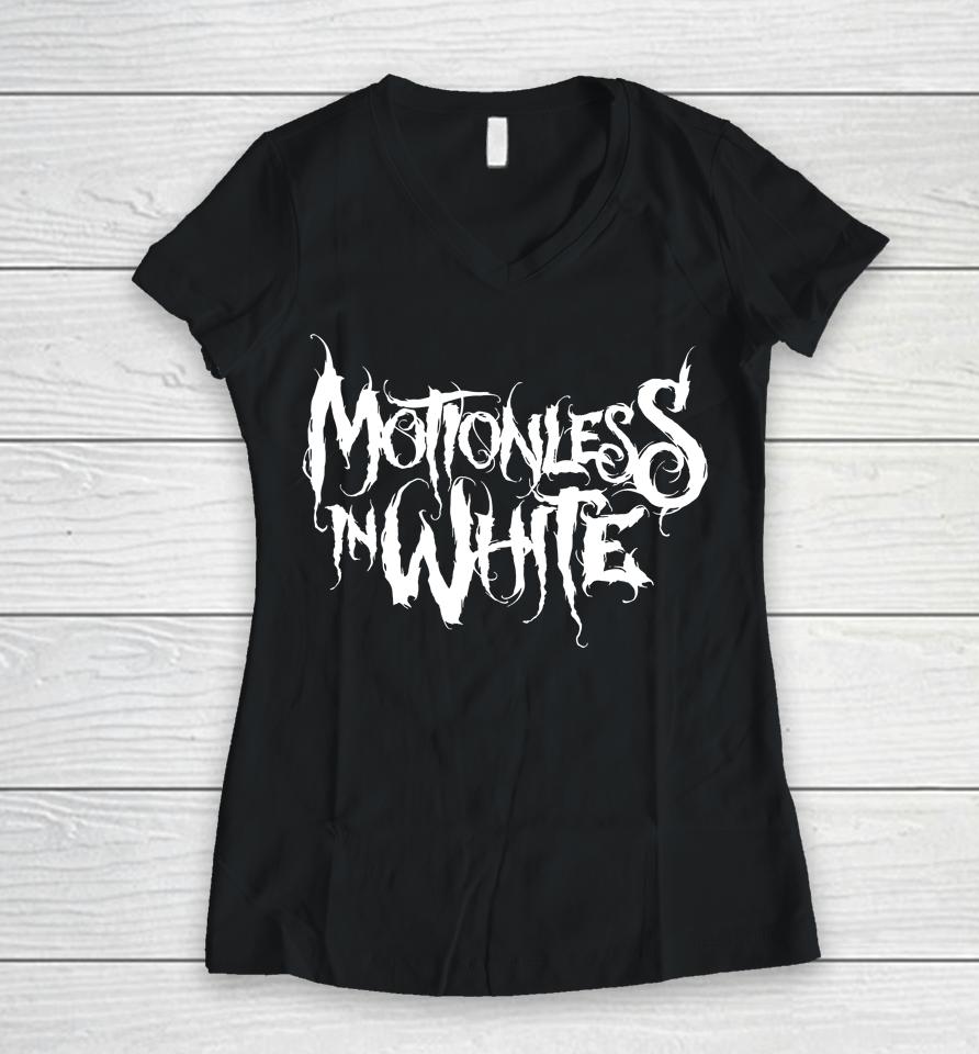 Motionless In White Women V-Neck T-Shirt