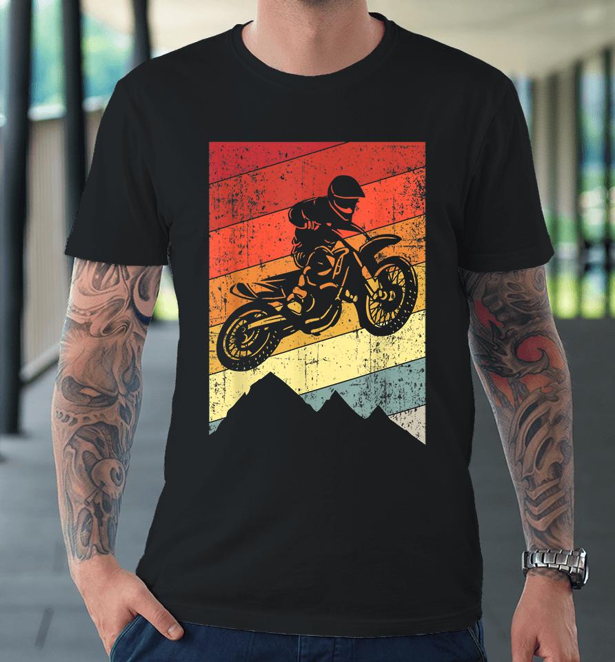Motocross Bike Vintage Dirtbike Premium T-Shirt