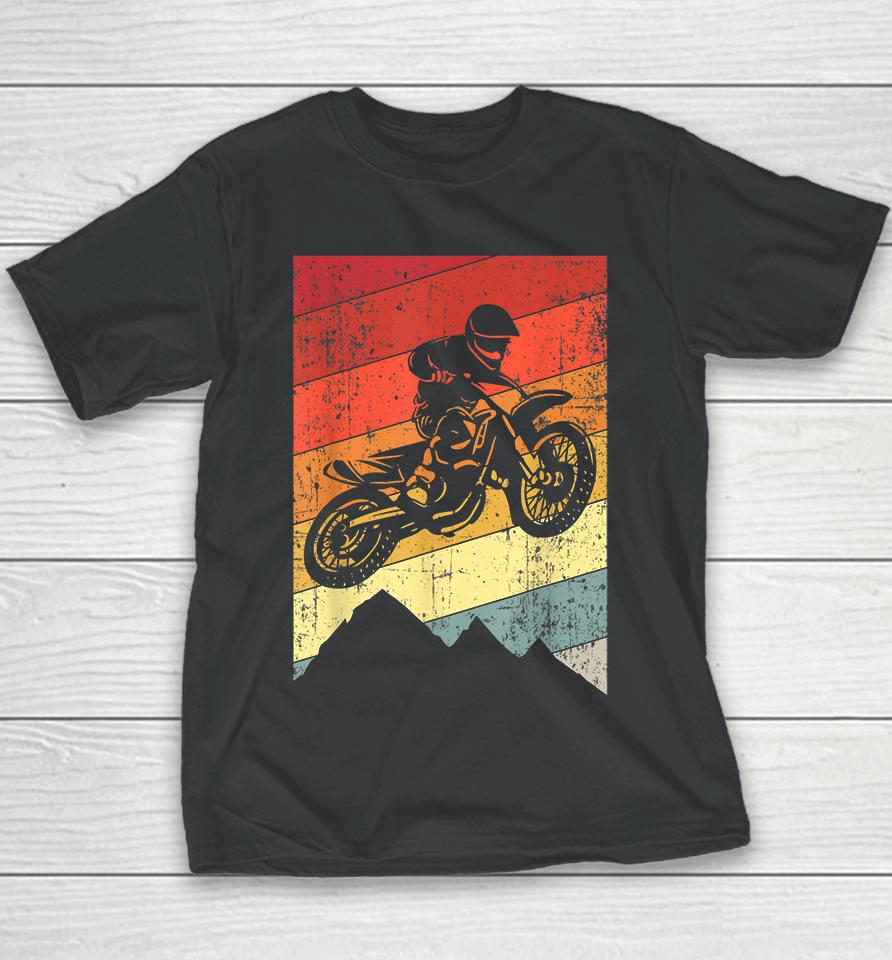 Motocross Bike Vintage Dirtbike Youth T-Shirt