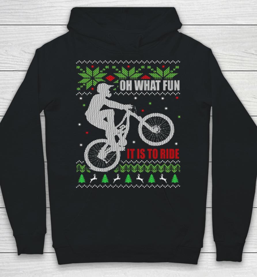 Mountain Bike Christmas Hoodie