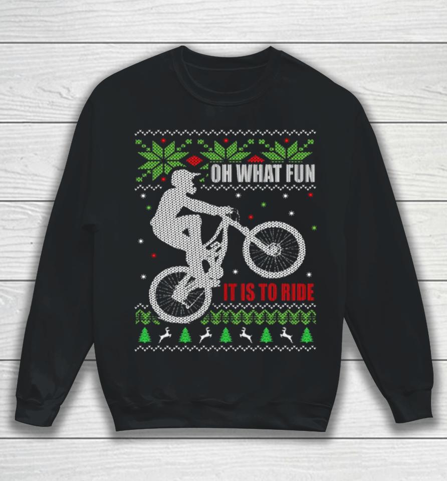 Mountain Bike Christmas Sweatshirt