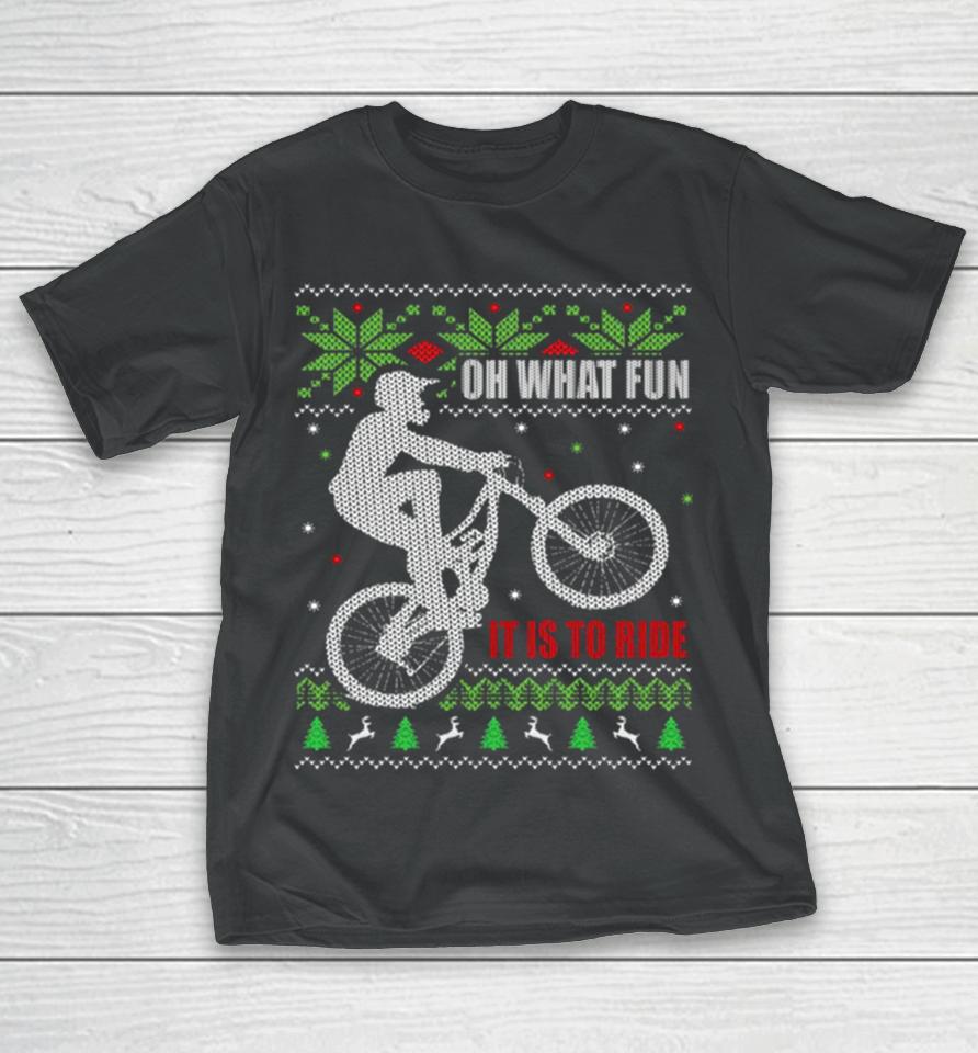 Mountain Bike Christmas T-Shirt
