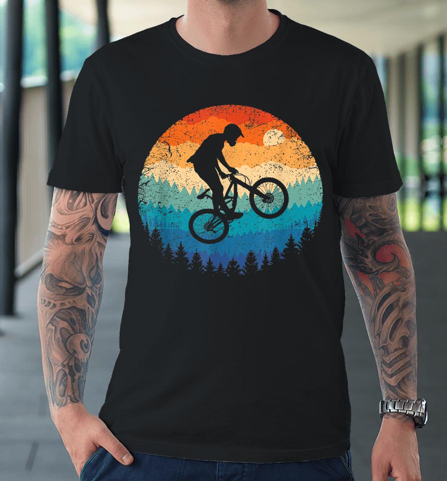 Mountain Bike Shirt Retro Downhill Biking Gift Vintage Mtb Premium T-Shirt
