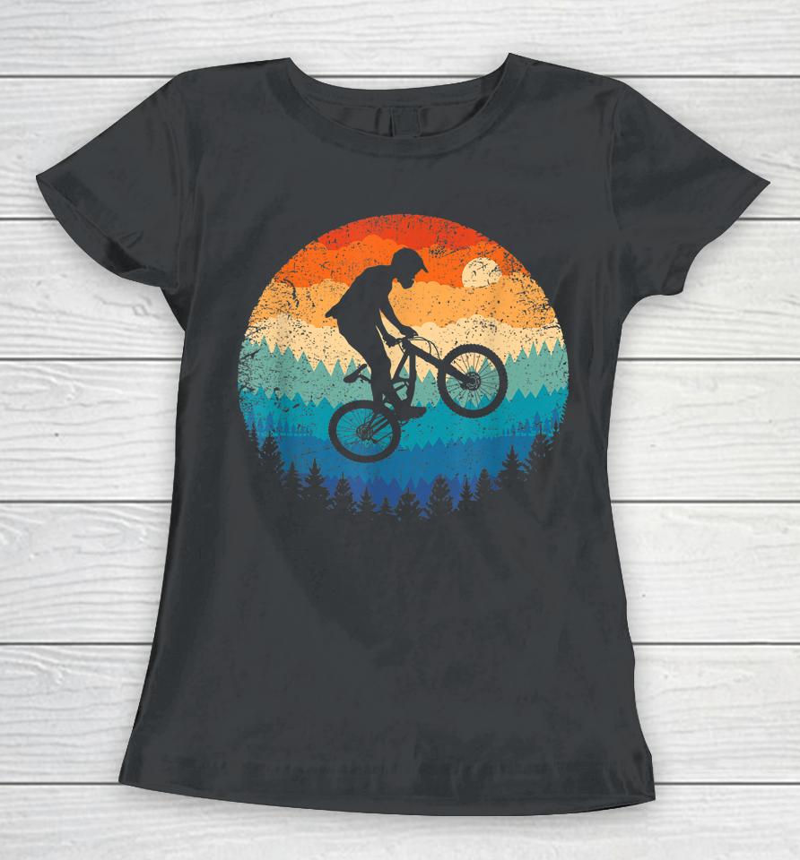 Mountain Bike Shirt Retro Downhill Biking Gift Vintage Mtb Women T-Shirt