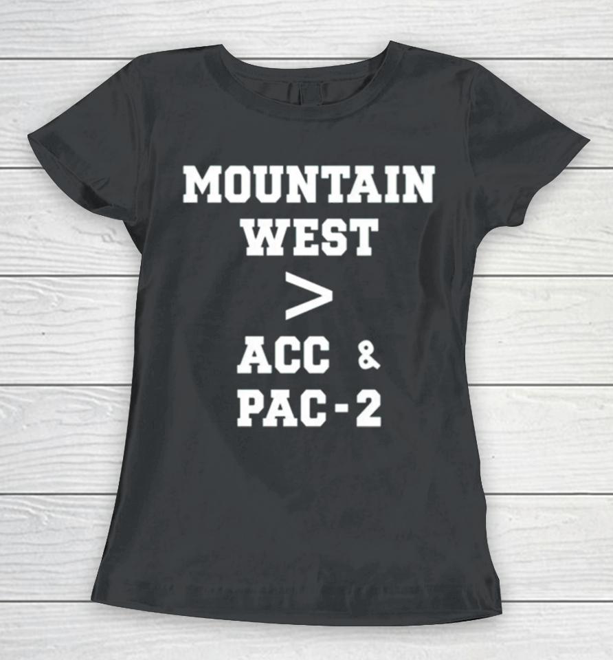 Mountain West Acc Pac 2 Women T-Shirt