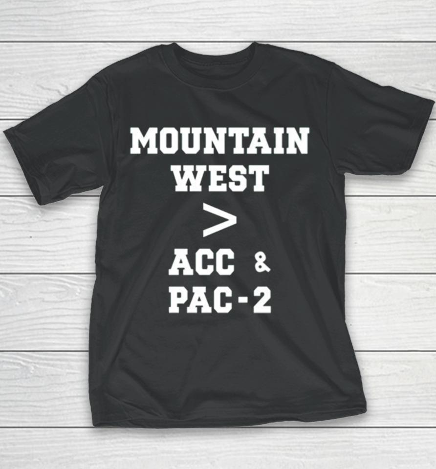 Mountain West Acc Pac 2 Youth T-Shirt