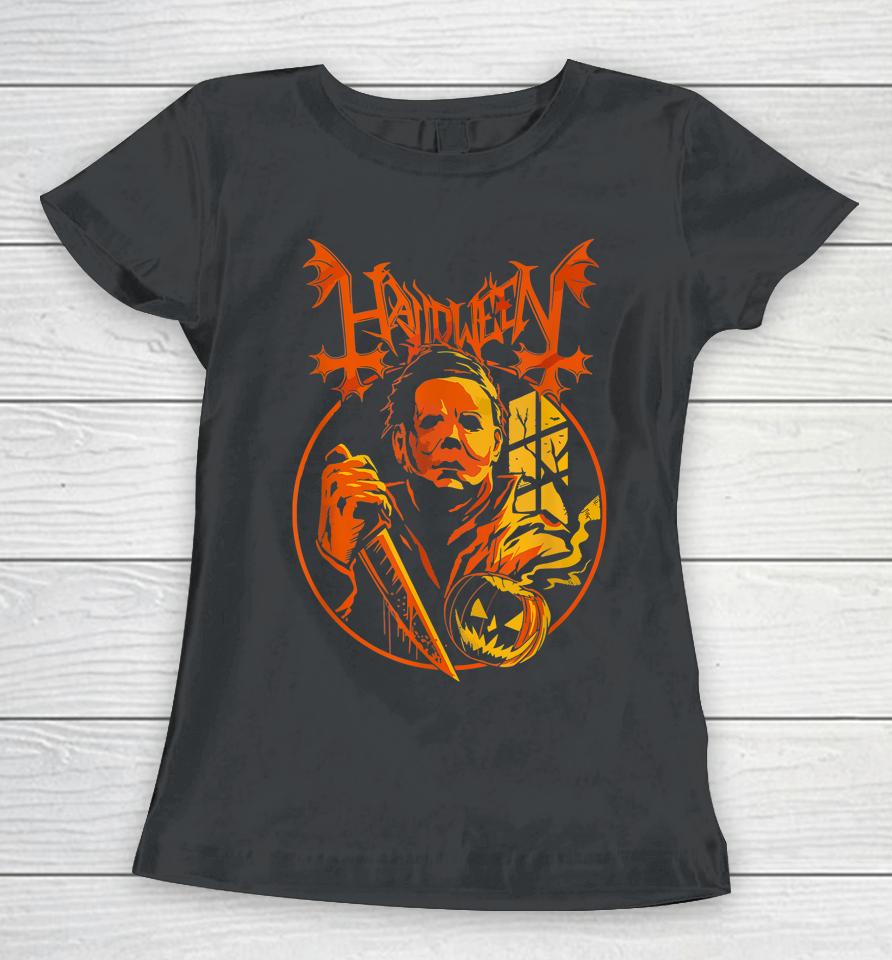 Movie Halloween Scary Creepy Horror Gift Women T-Shirt