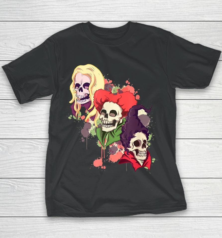 Movie Halloween Witch Creepy Horror Gift Youth T-Shirt