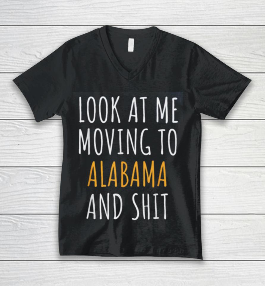 Moving Out Of State Moving Away To Alabama Al Unisex V-Neck T-Shirt