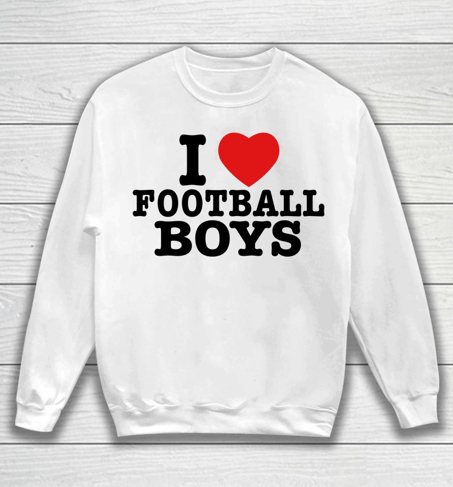 Moxi Mimi Merch I Love Football Boys Sweatshirt