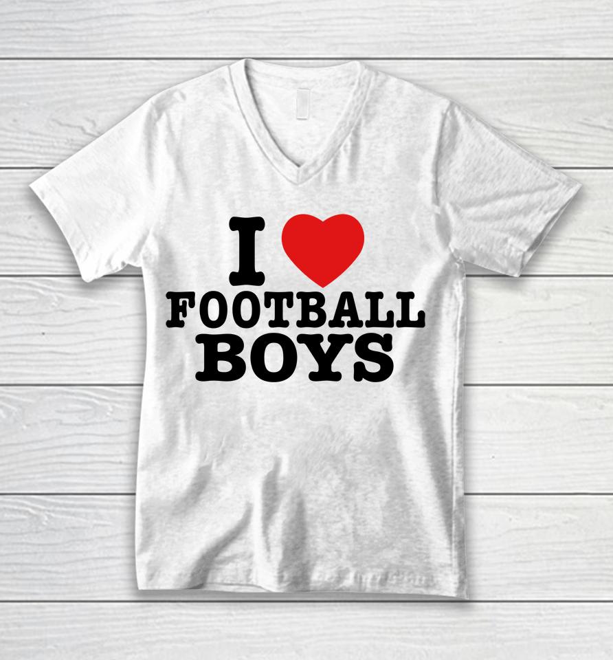 Moxi Mimi Merch I Love Football Boys Unisex V-Neck T-Shirt