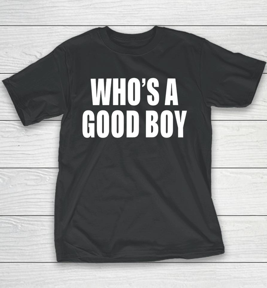 Moximimi Merch Who’s A Good Boy Hooded Youth T-Shirt