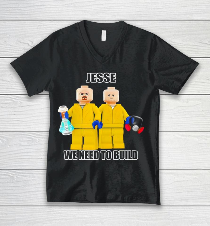 Mr Goofy Ahh Jesse We Need To Build Unisex V-Neck T-Shirt
