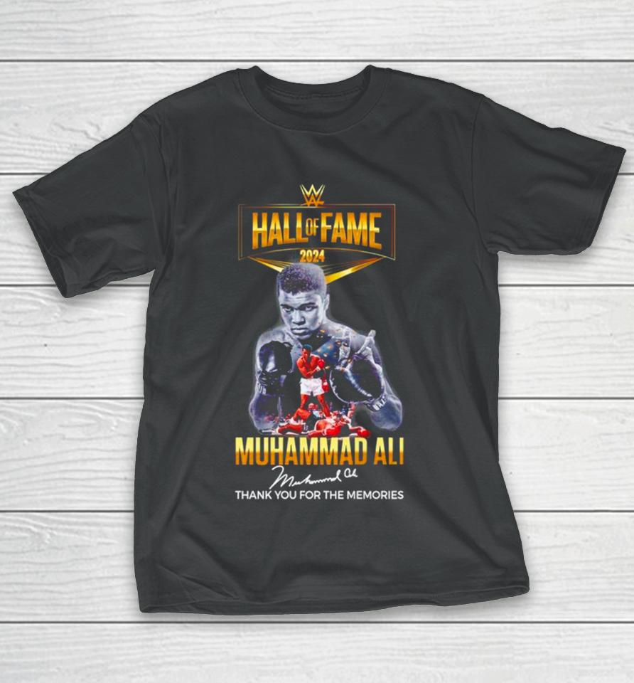 Muhammad Ali Hall Of Fame 2024 Thank You For The Memories Signature T-Shirt