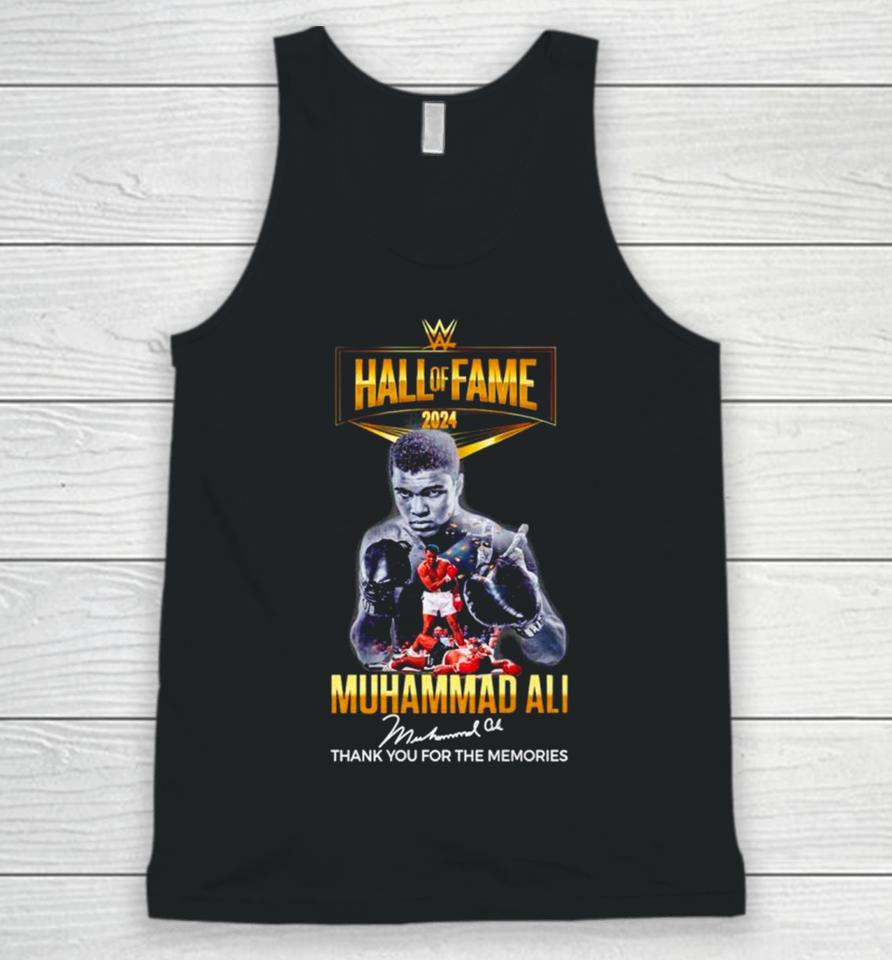 Muhammad Ali Hall Of Fame 2024 Thank You For The Memories Signature Unisex Tank Top