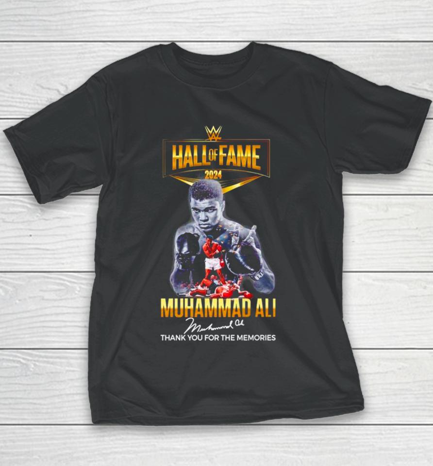 Muhammad Ali Hall Of Fame 2024 Thank You For The Memories Signature Youth T-Shirt