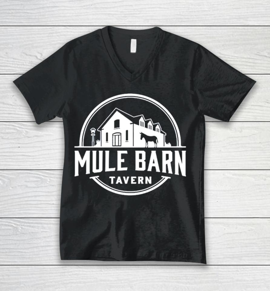 Mule Barn Tavern Logo Unisex V-Neck T-Shirt
