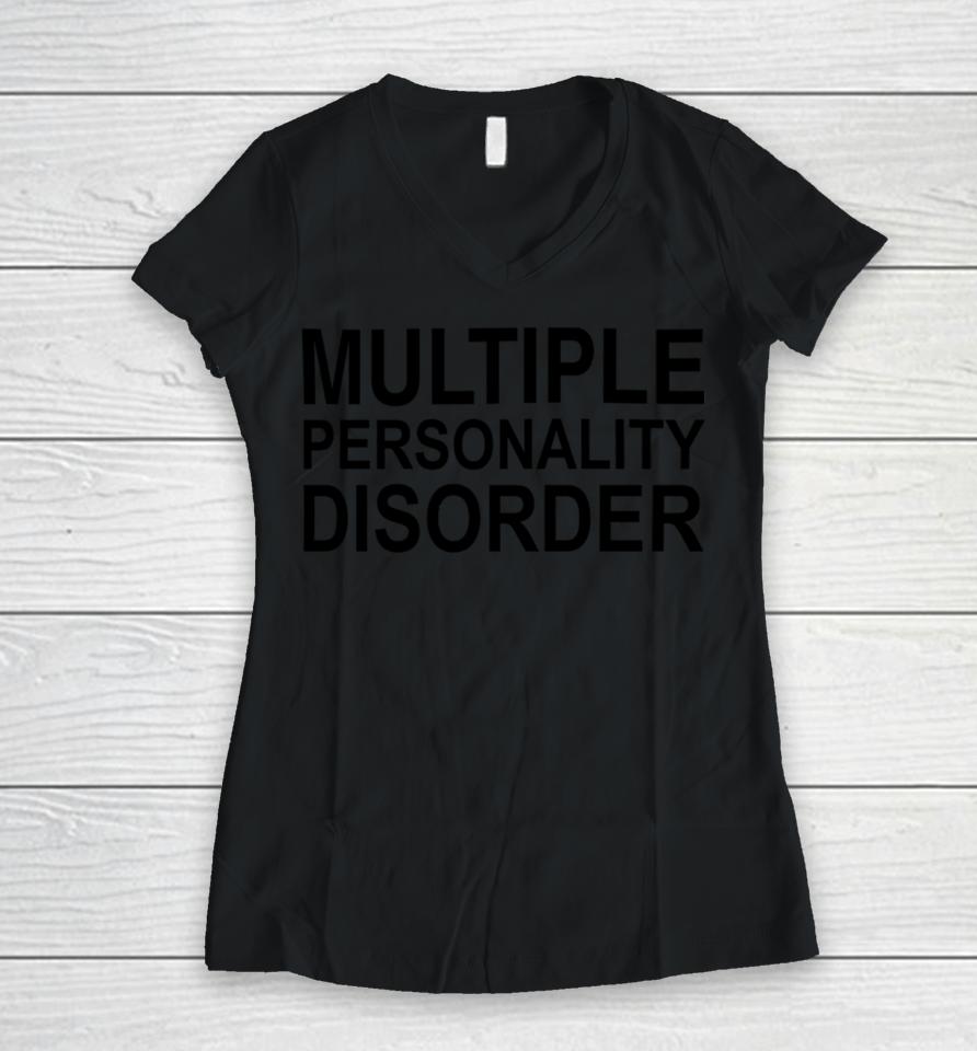 Multiple Personality Disorder Women V-Neck T-Shirt