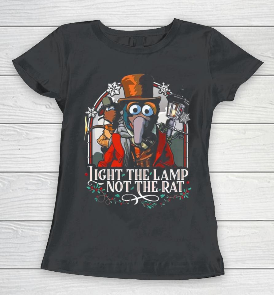 Muppet Christmas Carol – Gonzo And Rizzo Light The Lamp Not The Rat Women T-Shirt
