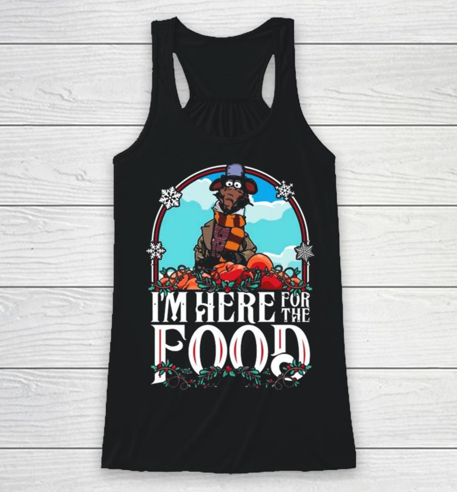 Muppet Christmas Carol Rizzo I’m Here For The Food Racerback Tank