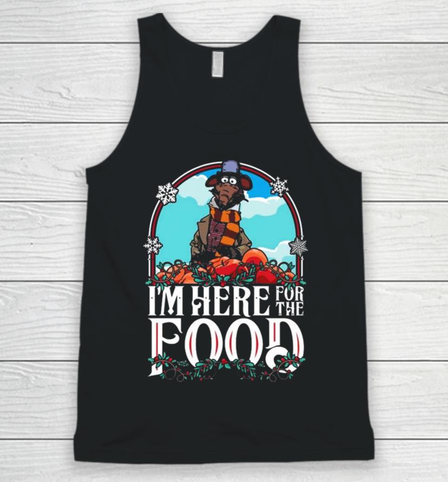 Muppet Christmas Carol Rizzo I’m Here For The Food Unisex Tank Top
