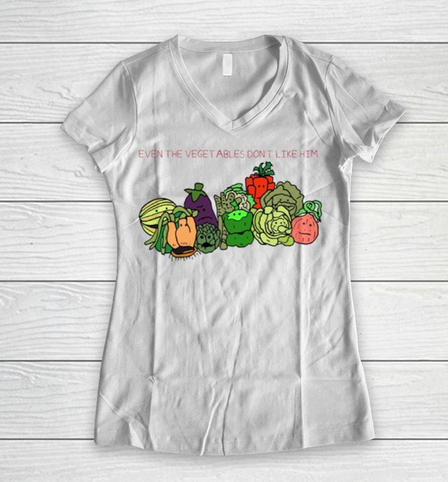 Muppet Christmas Carol Vegetables Women V-Neck T-Shirt