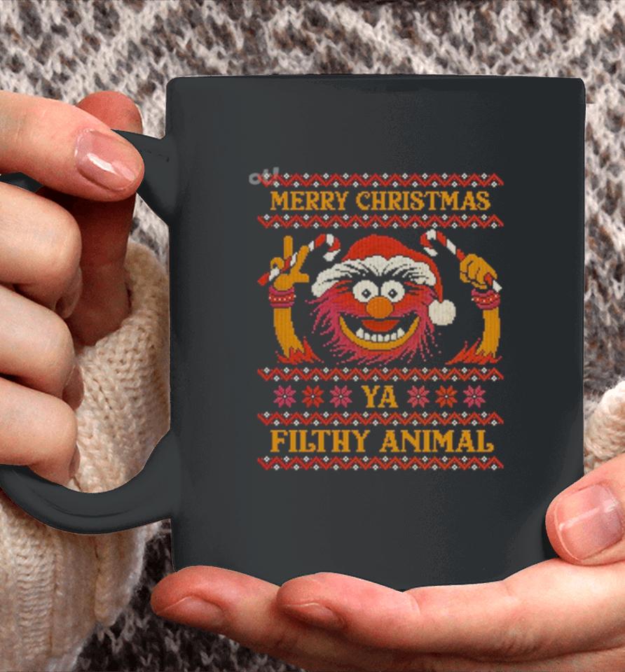 Muppet Merry Christmas Ya Filthy Animal Ugly Christmas Coffee Mug
