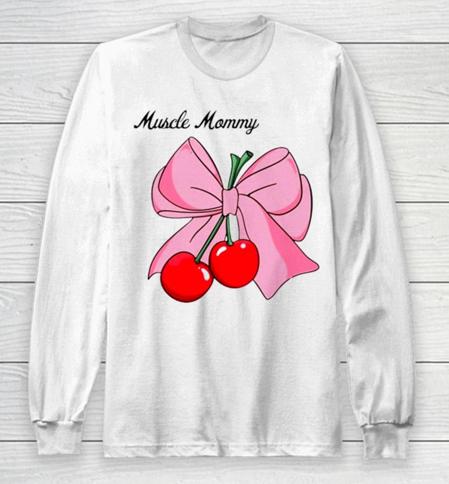 Muscle Mommy Bow Long Sleeve T-Shirt